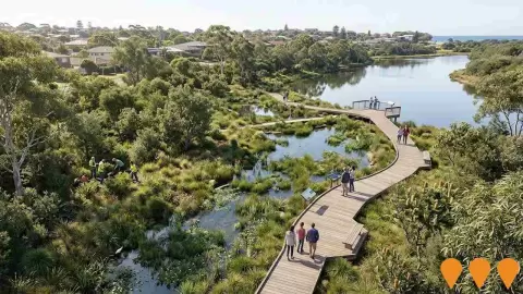 AI impression: Greendale Creek & Curl Curl Lagoon Riparian Restoration, Infrastructure
