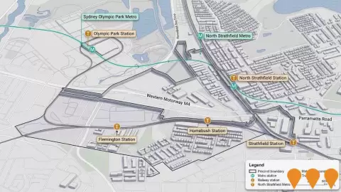 AI impression: Homebush Active Transport Network, Transport & Logistics