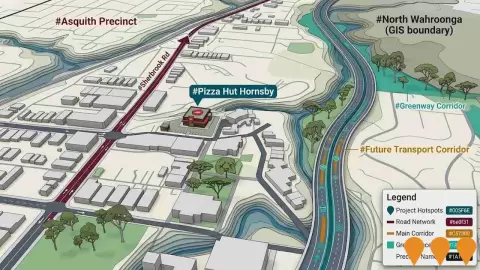 AI impression: Pacific Highway Public Domain Upgrades - Stage 2 (Mount Colah), Communities, Precincts & Urban Renewal