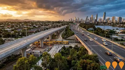AI impression: East-West Link (Aura Boulevard to Pelican Waters Boulevard), Transport & Logistics