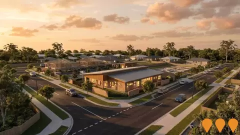 AI impression: Crossacres Street Childcare and Residential Subdivision, Communities, Precincts & Urban Renewal