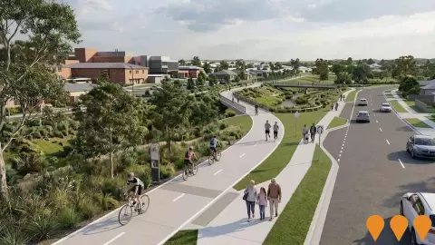 AI impression: Goulburn Active Transport Shared Pathway Expansion, Sports & Recreation