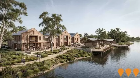 AI impression: Riverbank Site Adaptive Reuse & Redevelopment Precinct, Communities, Precincts & Urban Renewal