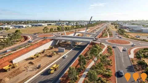 AI impression: Reid Highway Interchanges Project (Altone Road & Drumpellier Drive), Transport & Logistics