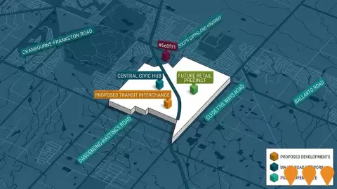 AI impression: Casey Fields South Employment Precinct, Business Parks & Technology Hubs