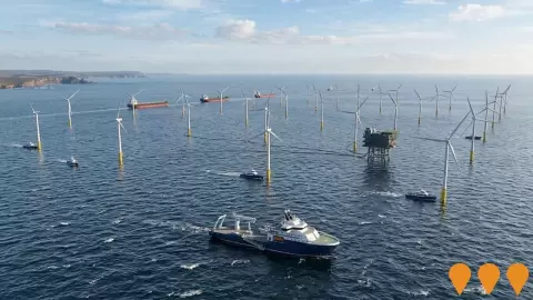 AI impression: Blue Mackerel Offshore Wind Project, Energy