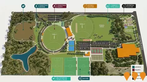 AI impression: Phillip Island Sporting Precinct, Sports & Recreation