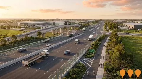 AI impression: Richmond Road Upgrade - M7 Motorway to Townson Road, Transport & Logistics