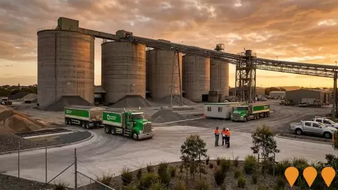AI impression: Heidelberg Materials Glebe Island Concrete Batching Plant & Aggregate Facility, Manufacturing