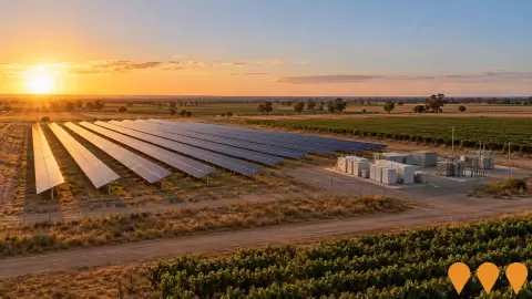 AI impression: Hawkins Road Solar Farm and Battery Storage, Energy
